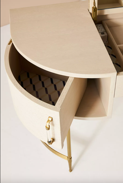 Close-up of the rotating drawers