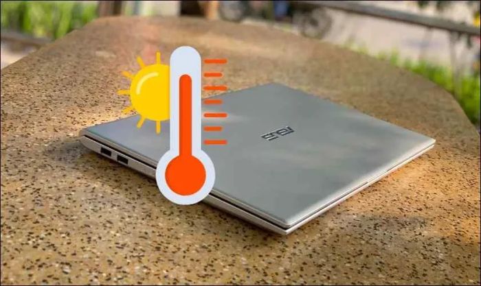 Kiểm tra nhiệt độ của laptop và bộ sạc laptop Asus