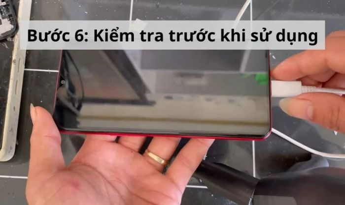 Hướng dẫn chi tiết cách làm khô củ sạc an toàn