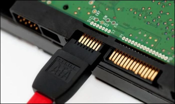 Cổng SATA kết nối sai hoặc bị hỏng là nguyên nhân dẫn đến lỗi BIOS không nhận ổ cứng
