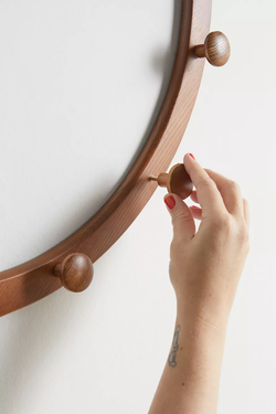 A close-up view of the hooks