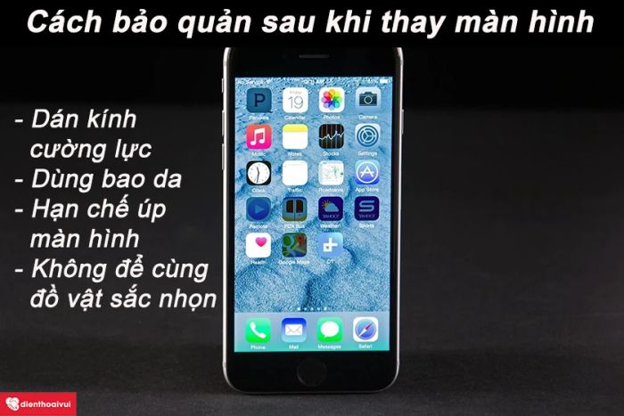 Hướng dẫn cách bảo vệ mặt kính màn hình iPhone 6s/ 6s Plus để tránh hư hỏng