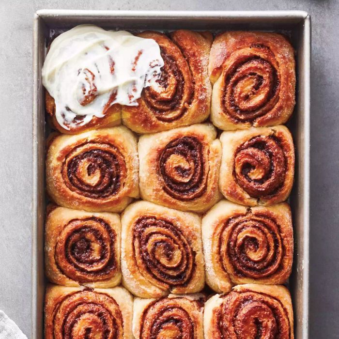 Iced cinnamon rolls