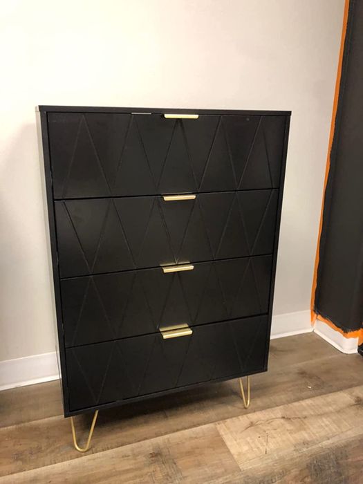Reviewer photo of a small black dresser