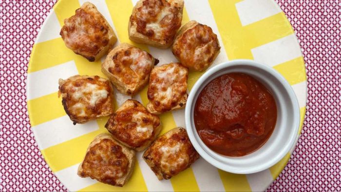 Allow me to introduce the Tofu Puff Pizza Rolls