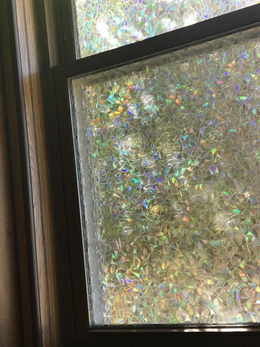 A photo from a customer showing the window film in action