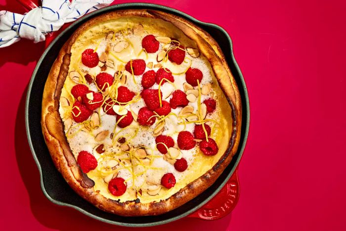 Lemon-Raspberry Dutch Baby