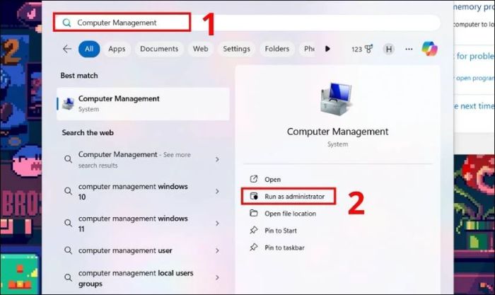 Sử dụng Disk Management để khắc phục lỗi máy tính không nhận ổ cứng