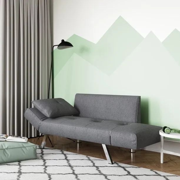 The loveseat fully extended, providing extra space for comfort