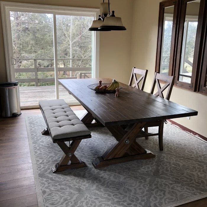 Reviewer's photo of the dining table