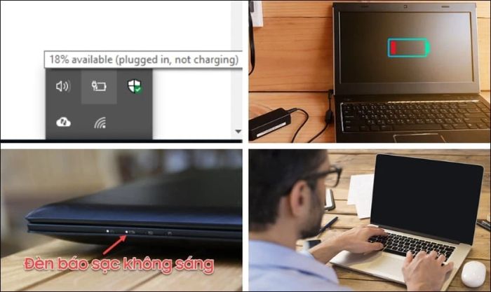 Cách nhận diện laptop không nhận sạc vào pin