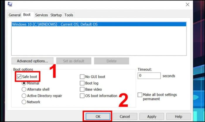 Máy tính của bạn sẽ tự động reboot khi hoàn thành.