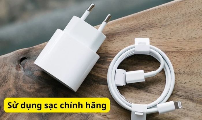 Thay củ sạc và dây sạc iPhone mới, chính hãng để đảm bảo chất lượng.