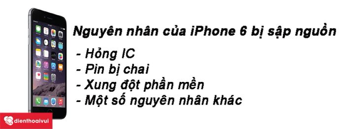 Lý do tại sao iPhone 6 bị sập nguồn và không thể bật lại được