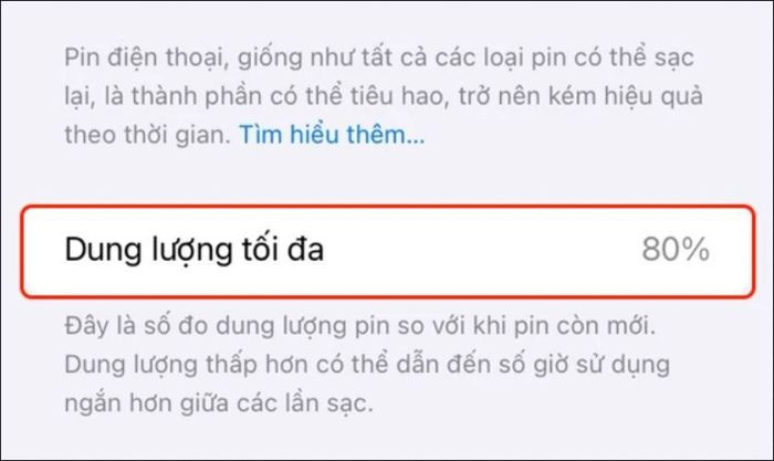 Nếu pin vẫn còn trên 80%, thiết bị của bạn vẫn hoạt động tốt và không gặp vấn đề gì về nguồn.