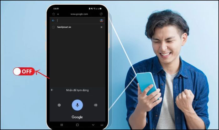 Tắt tính năng nhập chữ bằng giọng nói