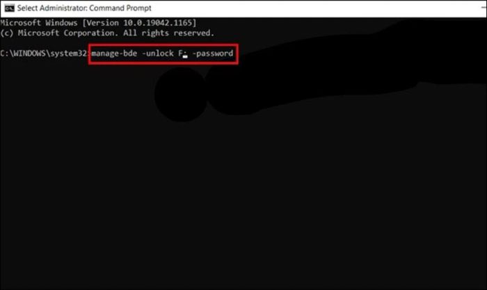 Sao chép lệnh và dán vào cửa sổ Command Prompt rồi nhấn Enter