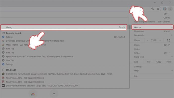 Cách xem và xóa lịch sử tìm kiếm Google trên máy tính