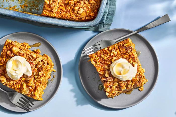 apple pumpkin baked oatmeal