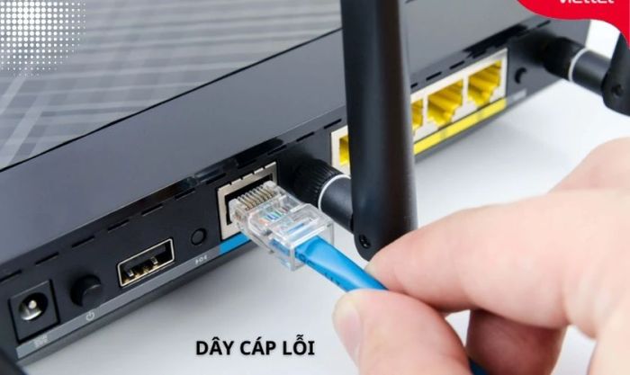 Màn hình sọc do cáp kết nối bị hỏng