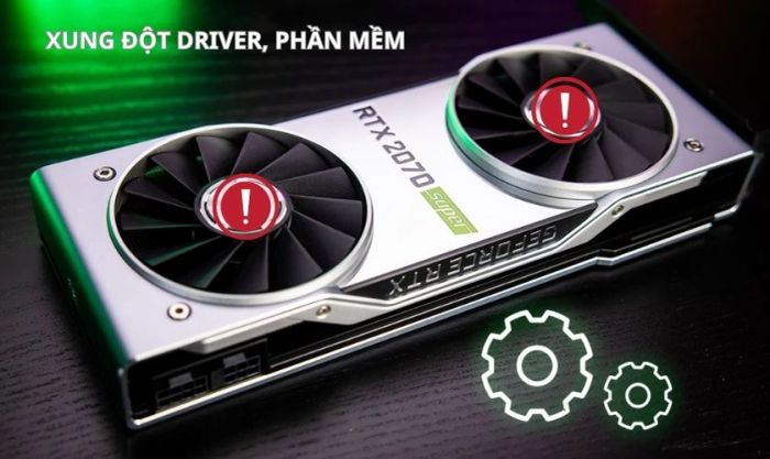 Laptop gặp phải vấn đề sọc màn hình do xung đột phần mềm hoặc driver