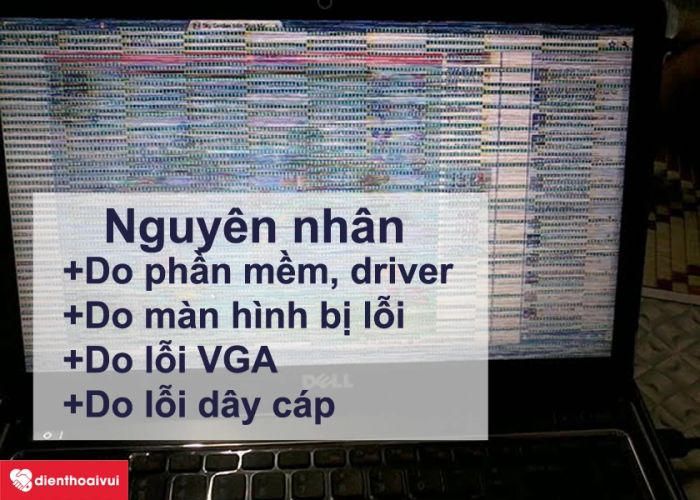 Nguyên nhân gây ra lỗi sọc trên màn hình laptop