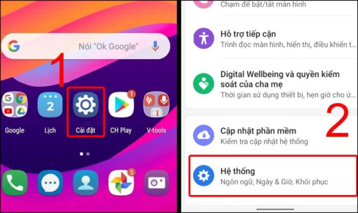 Khôi phục cài đặt gốc của điện thoại