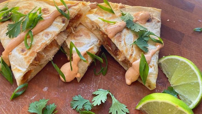 Fill Your Quesadilla with Fried Chicken
