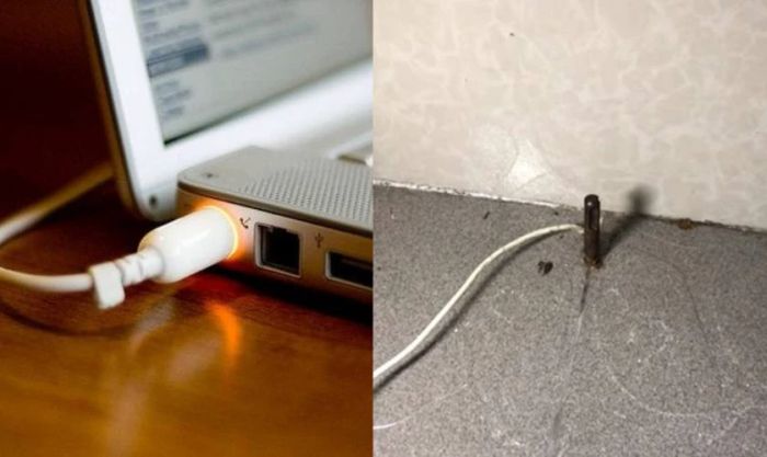 Nối đất giúp hạn chế tình trạng sạc laptop bị giật điện