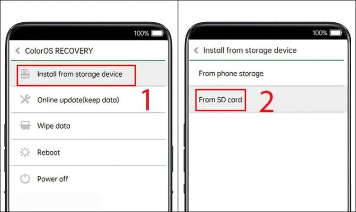 Cài đặt lại ROM khi OPPO gặp lỗi Select Language