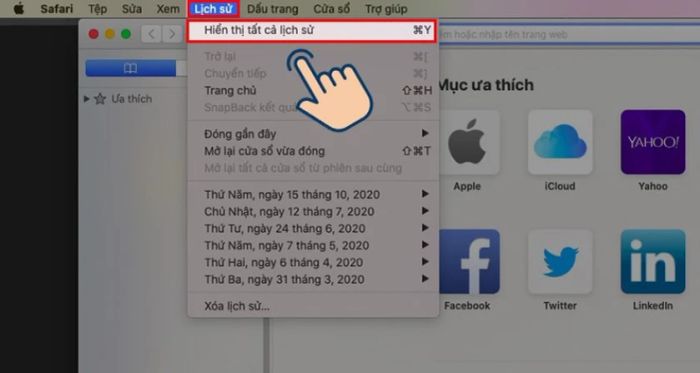 Hướng dẫn xóa lịch sử tìm kiếm trên Macbook