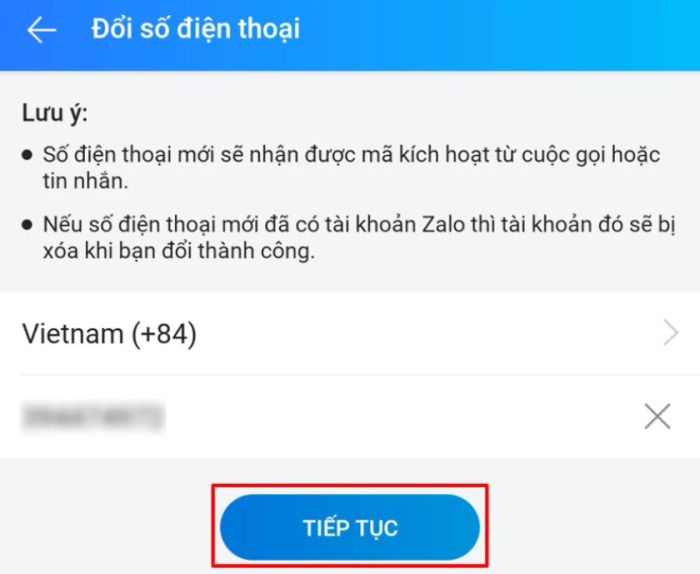Hướng dẫn thay đổi số điện thoại trên ứng dụng Zalo web - chat.zalo.me