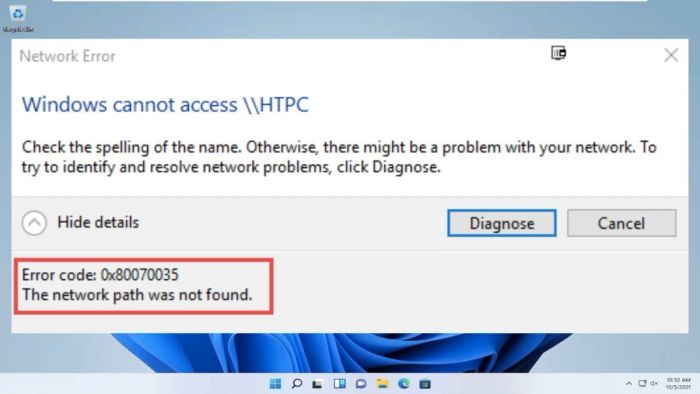 Lỗi 0x80070035 là gì?