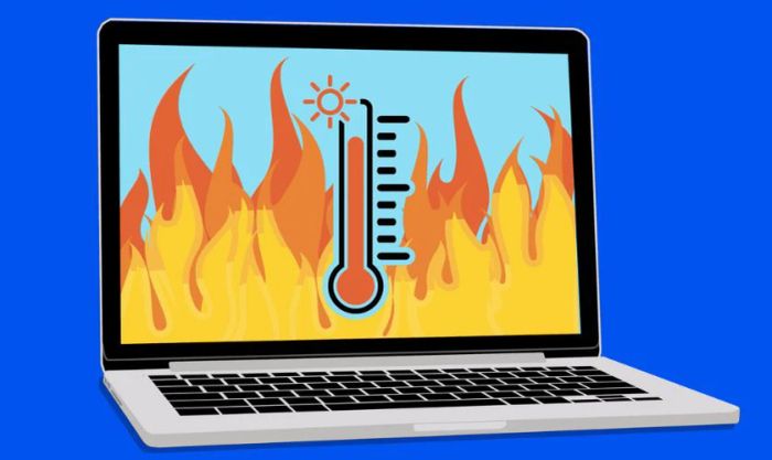 Đảm bảo theo dõi nhiệt độ laptop thường xuyên để bảo vệ sức khỏe của pin.