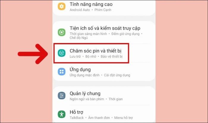 Hướng dẫn tắt chế độ tiết kiệm pin trên điện thoại Samsung khi bị mất màu