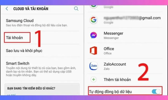 Đồng bộ hóa dữ liệu