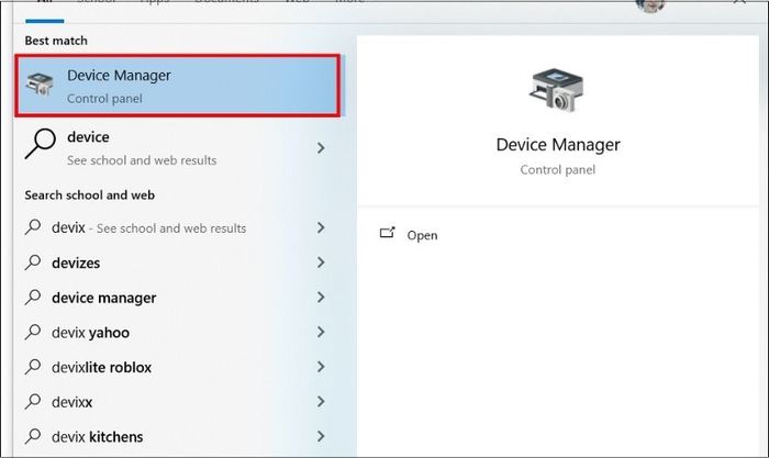 Cập nhật, gỡ bỏ hoặc cài lại driver card đồ họa để sửa lỗi màn hình laptop bị sọc ngang nhấp nháy