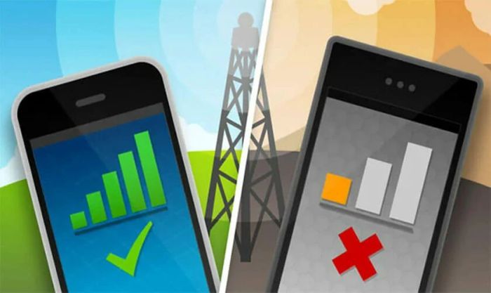 SIM không có sóng hoặc nằm ngoài vùng phủ sóng sẽ khiến bạn không thể gửi tin nhắn thành công.