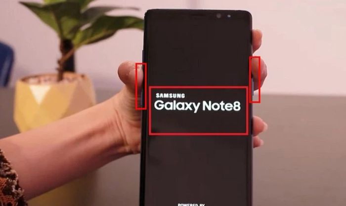 Nhấn và giữ nút Nguồn cùng với nút Giảm âm lượng cho đến khi điện thoại tắt và hiển thị logo