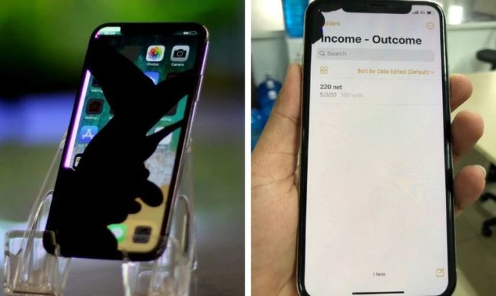 Các dấu hiệu nhận biết màn hình iPhone bị chảy mực