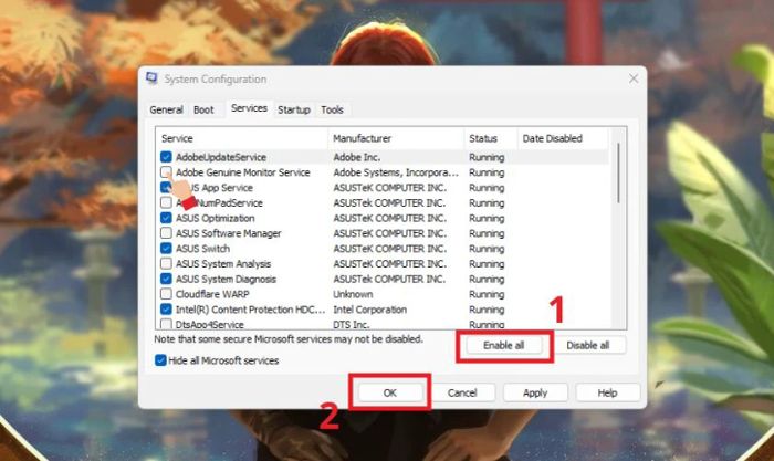 Clean Boot giúp khắc phục lỗi màn hình xanh hiệu quả.