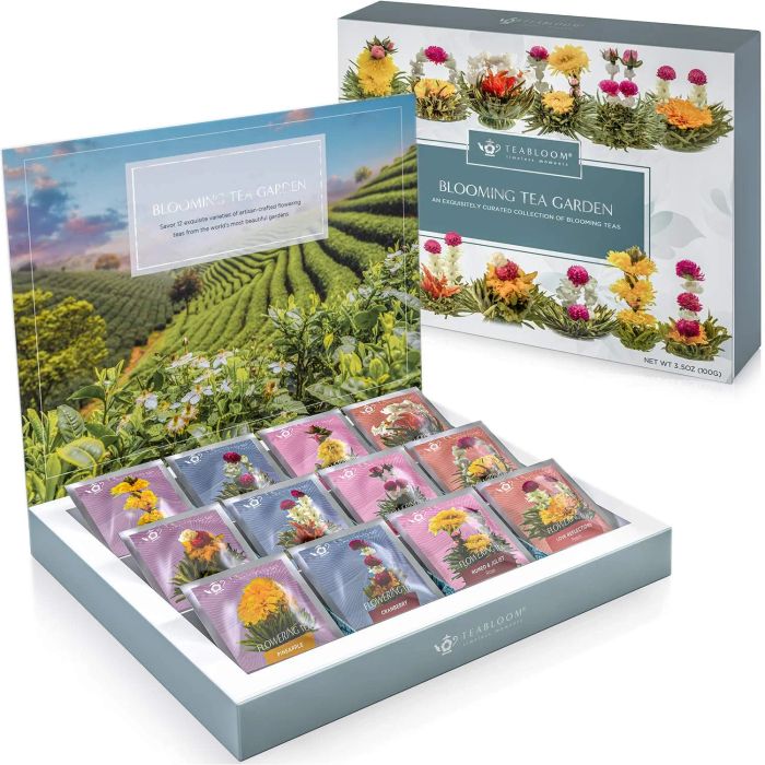 box containing the tea set
