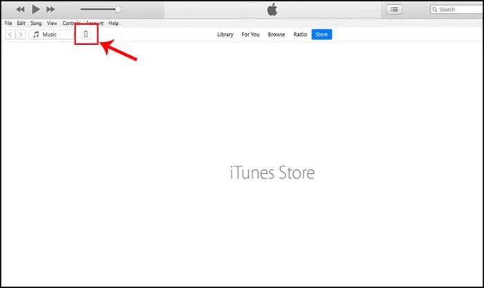 Nhấn vào biểu tượng điện thoại để thực hiện khởi động lại iPhone