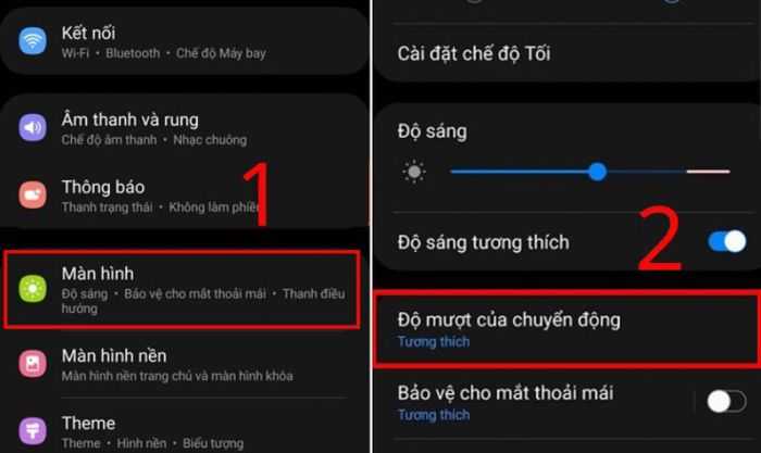 Giảm lag khi chơi game trên điện thoại bằng cách điều chỉnh tốc độ làm mới màn hình
