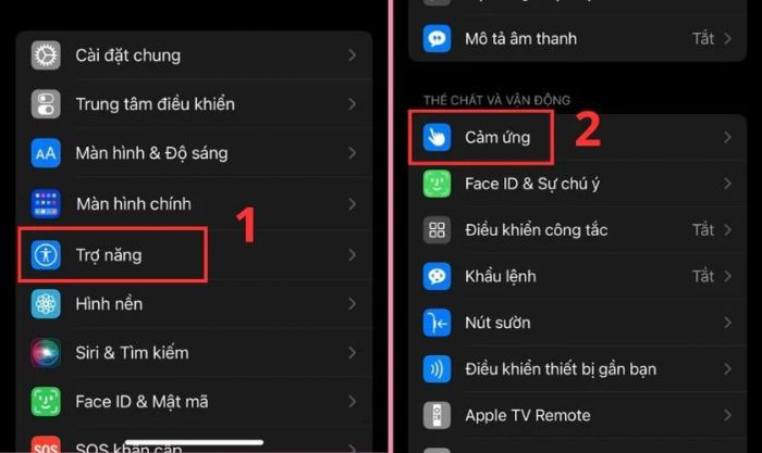 Sử dụng nút home ảo (AssistiveTouch) để tắt nguồn iPhone 13
