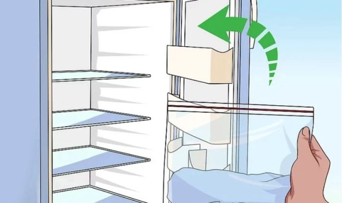 Bọc pin laptop bằng túi zip kín hoặc vải bông mềm rồi đặt vào tủ lạnh