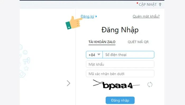 Tạo tài khoản Zalo trên máy tính bằng số điện thoại