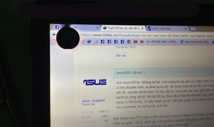 Lỗi màn hình laptop bị chảy mực