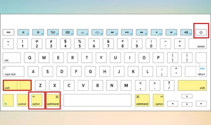 Reset SMC trên MacBook giúp khắc phục lỗi ám xanh màn hình