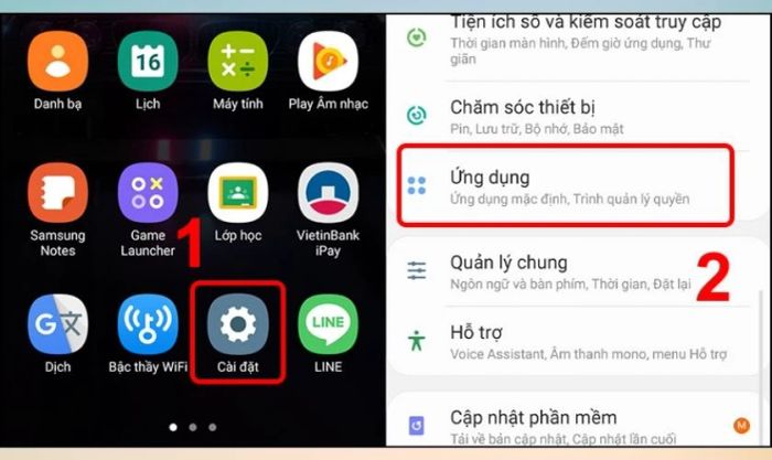 Xóa dữ liệu của bàn phím điện thoại Samsung khi bị lỗi dừng